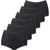 Sloggi Dames maxi slip 6 Pack Basic +