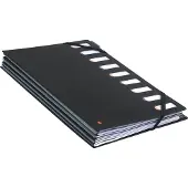 Exacompta 5x EXACTIVE HARMONIKA sorteermap met uitrekbare rug - 9 Indelingen - Zwart - 55334E