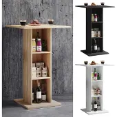 VCM Standos bartafel met 3 plankenzwart.
