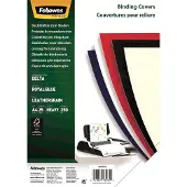 Fellowes schutbladen A4 linnen royal blauw 25 stuks FCS