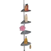 Wenko 3201824100 étagère de douche télescopique compact argent 25 mm