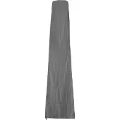 Mendler Beschermhoes 370cm voor 5x5m marktparasol -D20, hoes met rits ~ antraciet