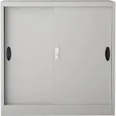 En.casa Lockerkast Rieti bureaukast 90x40x90 cm lichtgrijs
