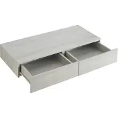 En.casa Wandplank Karstula met 2 lades 80x35x12 cm betonkleurig