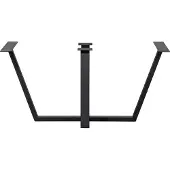 Woood Tablo Tafelpoot - Metaal - Zwart - 73x147x71