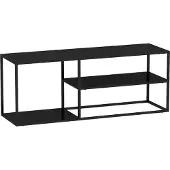 En.casa Salontafel 'Solund', staal, 120 x 50 x 50 cm, zwart, mat