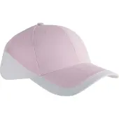 K-Up Racing - Tweekleurige pet 6 Panelen KP045 - Pink / White - One size