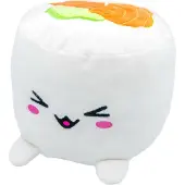 Joy toy (IT) Knuffeli Knuffel Figure Uramaki Sushi met Salmon 20 cm Knuffeles