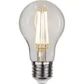 Star Micronics 3 standen - Standaard bol - E27 - 6.5W - Warm Wit - 3000K - Filament - Helder