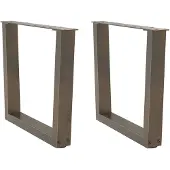 vidaXL Salontafelpoten 2 st V-vormig 60x(42-43,3) cm staal naturel