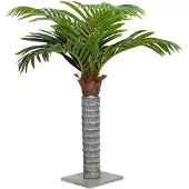 vidaXL Kunstpalmboom 12 bladeren 150 cm groen