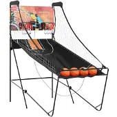 vidaXL Basketbal arcade met 4 ballen voor 2 spelers