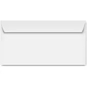 Clairalfa enveloppen DL 110x220mm wit venster rechts 35x100mm 250 stuks