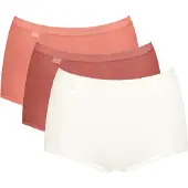 Sloggi Broekje 'Basic+ Maxi' kersrood / watermeloen rood / wit