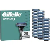 Gillette Mach3 Base Scheermesjes Voor Mannen - 28 stuks