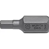 Würth - Binnenzeskantbit 10 mm - Bit, binnenzeskant x 5 st -
