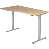 Hjh OFFICE PRO XDSM 18 S - 180 x 100 Eiken Tafelhoogte I Elektrisch in hoogte verstelbaar