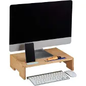 Relaxdays Monitorstandaard, Monitorstijgers, Bruin