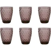 Medard de Noblat - Diamond - Glas 22 cl - Paars - 6 delig
