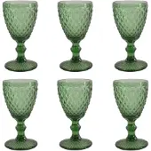 Medard de Noblat - Diamond - Wijnglas 20 cl - Groen - 6 delig