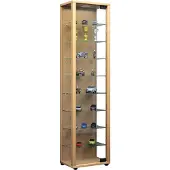 VCM Vitrinekast wandvitrine Edana maxi met LED beuken hangend of staand
