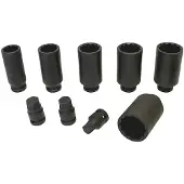 Würth - Dopsleutelset aandrijfas 9-delig - Dopsleutelset aandrijfas 9-delig x 1 st