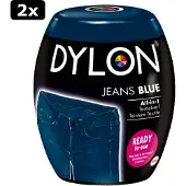 Dylon 2x Machinewas Textielverf Jeans Blue 350 gr