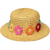 Pastunette Beach Hoed met Bloemen