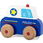 Jamara Houten speelgoed Kidiwood, stapelspel met hulpvoertuigen, 4-delig.
