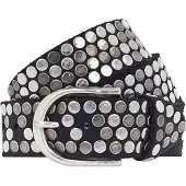 B.belt Riem zwart / zilver