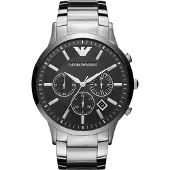 Giorgio Armani Renato Heren Horloge Zilverkleurig AR2460