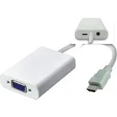 Microconnect HDMVGA2, 0,15 m, HDMI Type A (standaard), VGA (D-Sub), Mannelijk, Vrouwelijk, Verguld