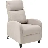 En.casa Verstelbare relaxfauteuil 102x60x92 cm stof bruin