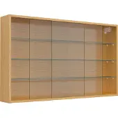 VCM Glasvitrine hängend | Vitrine Glas | Maße: H. 60 x B. 100 x T. 15 cm | Hängevitrine Glas | Modern und platzsparend | Glas Vitrinenschrank - Drivalo XL