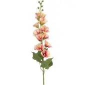 Huismerk Kunstbloem Alcea Fuchsia / Zalm - 105 cm