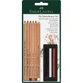Faber-Castell Faber Castell Set FC Pitt Monochrome - 9 delig op blister