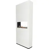 Xaralyn Bio-ethanol haard - Ambiance BCW - wit hout - 3,5 KW verwarming - echte vlammen - geen rookafvoer nodig