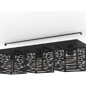 Eglo Plafondlamp Piedritas zwart - 3x E27