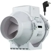 Vents TT buisventilator 125 mm - Met stekker - 280 m³/h - Inline