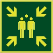 Allesveilig.nl Verzamelplaats lichtgevend pictogram