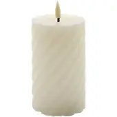 Mansion Atmosphere atmosphere - swirl led kaars ivoor 12,5x7,5cm swirl led kaars ivoor 12,5x7,5cm