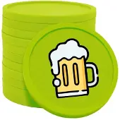 Combicraft Biermunten / Consumptiemunten Lime groen - Ø29mm enkelzijdig bedrukt - 100 stuks