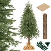 Springos Kunstkerstboom Op Stam | PE - Sparrenhout | 180 cm | Zonder Verlichting