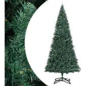 vidaXL Kunstkerstboom met standaard 500 cm PVC groen