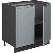 Vicco Fame-Line Wastafelkast – 80 cm met legplank, WB Eik Licht blauw-grijs