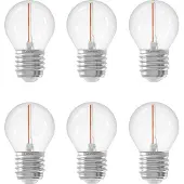 LEDVION - 6X E27 LED Lamp Helder - 1W - 2100K - 50L