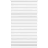 vidaXL Zebra rolgordijn 125x200 cm stofbreedte 120,9cm polyester wit