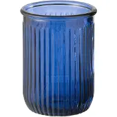 J-Line Vase stripe glass blue