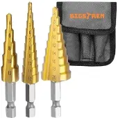 Bigstren Set van Conische Boren - 3 Stuks: Revolutioneer Jouw Boorwerk