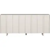 Woood Basu Dressoir - Grenen - Bordeauxrood - 85x200x46